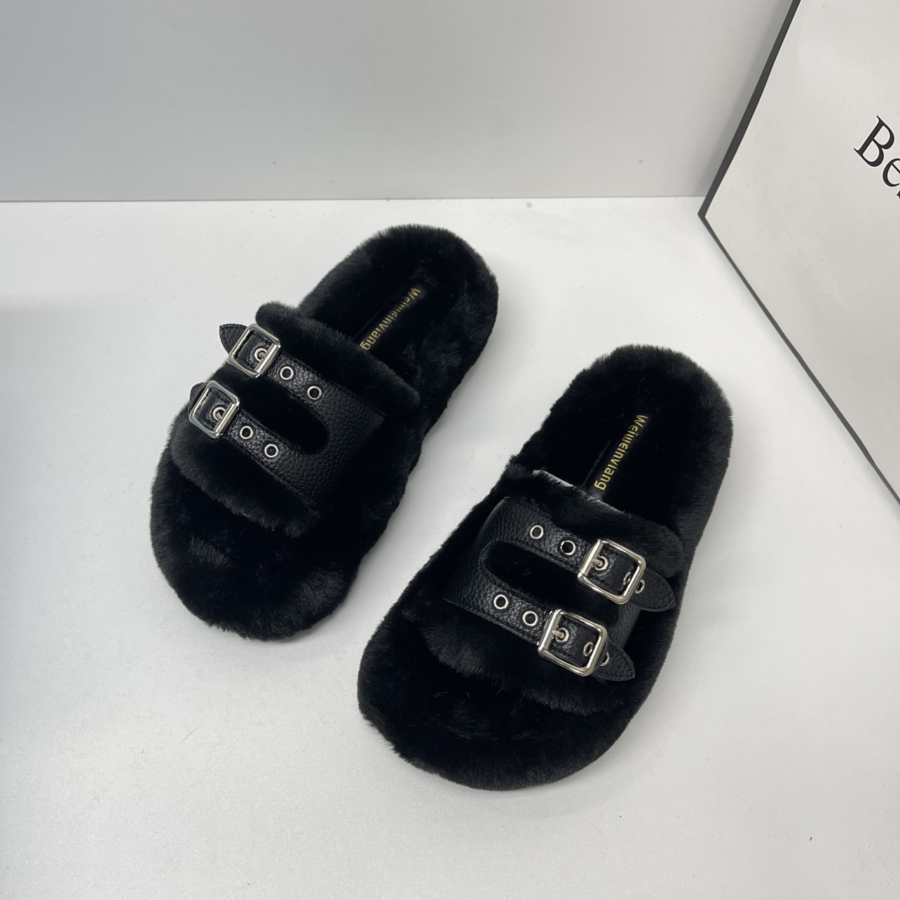 居家毛毛拖鞋女厚底女鞋拖