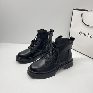 爆款 马丁靴女款 加绒皮鞋 新款 靴子炸街小短靴 小个子2025冬季