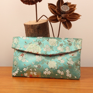 信封包钥钥手工diy口金包自制材料包直播宋锦解闷手作缝制礼物