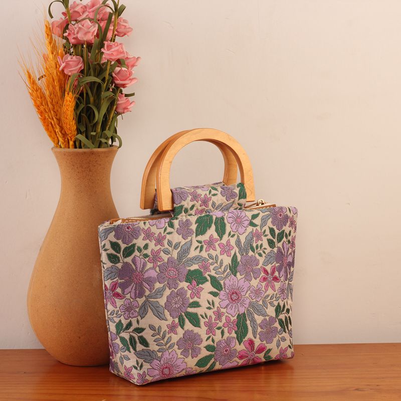 D形木拎小包手工DIY材料包