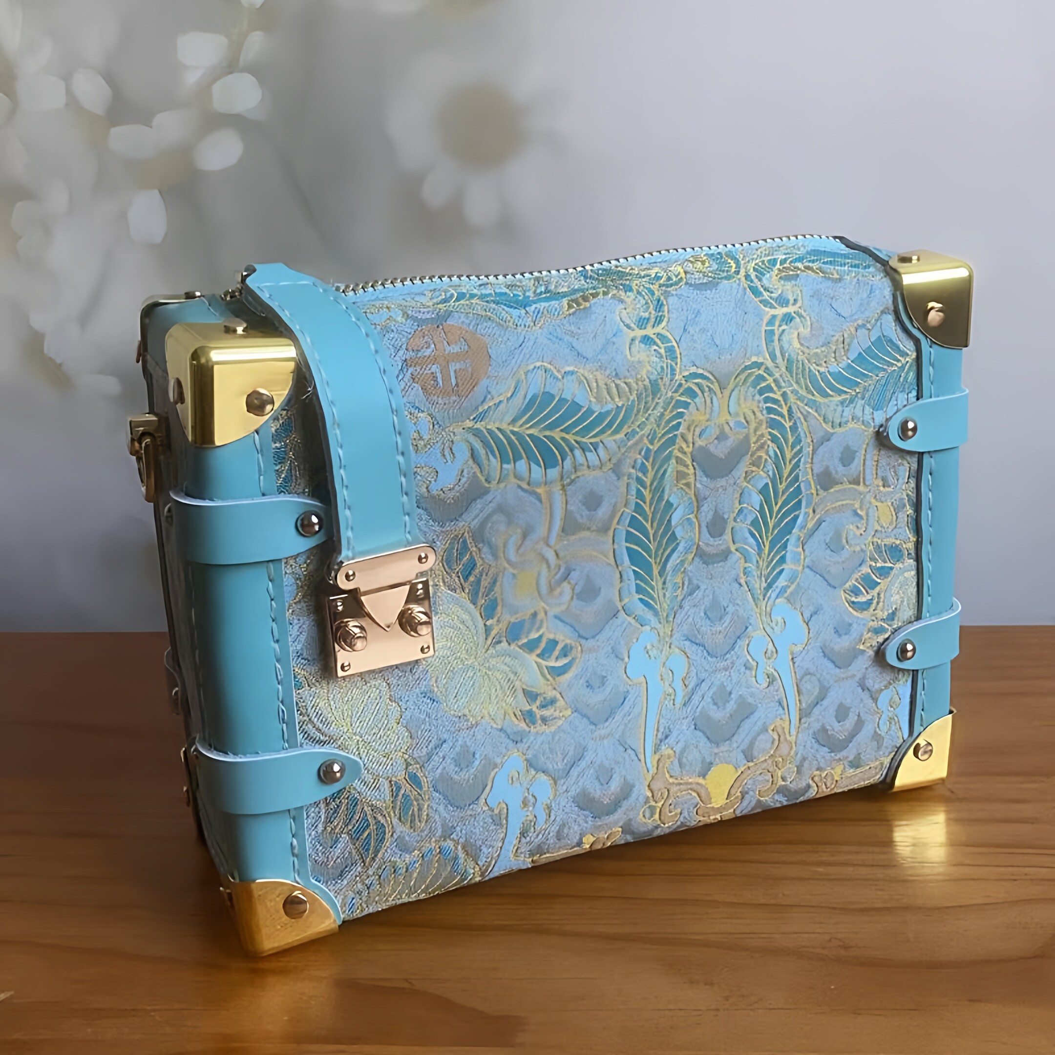 软盒子包半成品钥钥手工宋锦包包diy自制材料包手工牛皮包diy材料