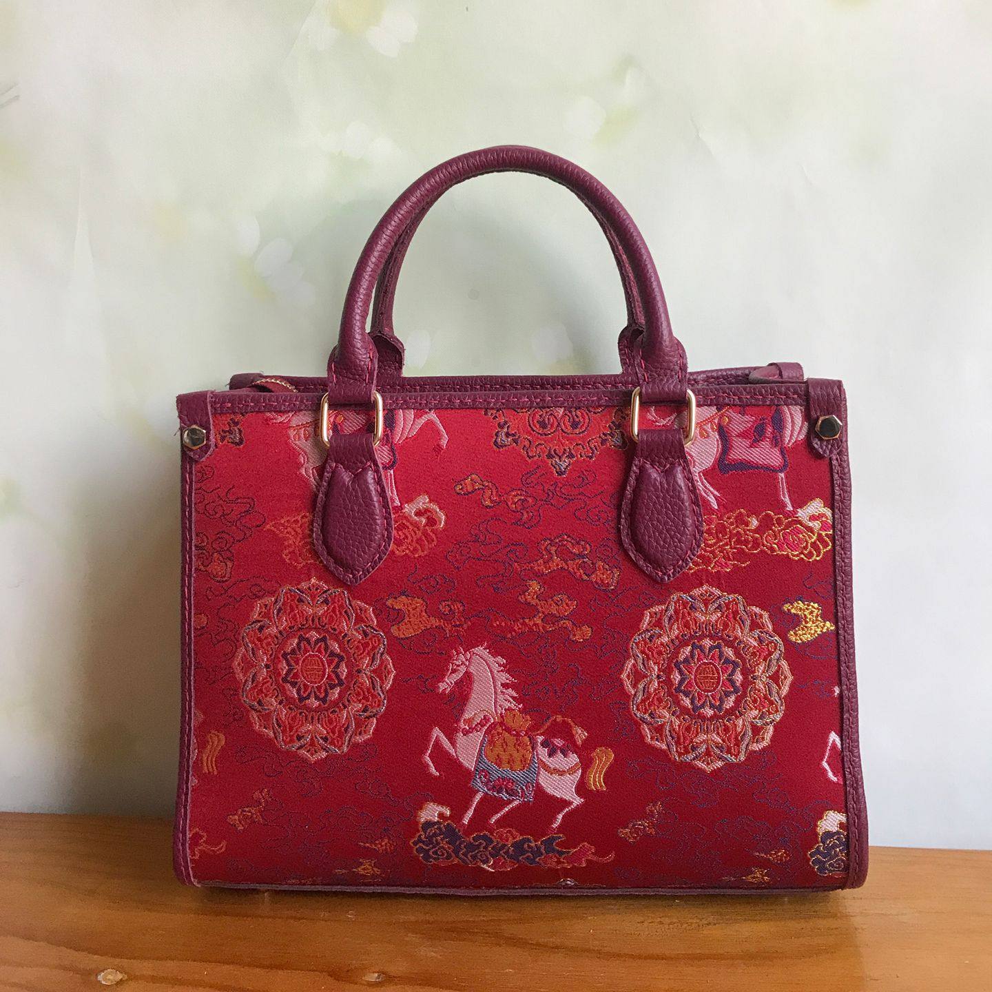 新头层荔枝纹皮中托特真皮手工diy材料包自制diy宋锦钥钥手工自制,居家布艺,缝纫DIY材料套装,淘宝优惠券,粉丝福利购,淘宝优惠卷