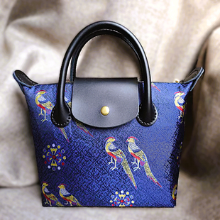 新迷你饺子包钥钥手工材料包自制diy材料包包宋锦新中式