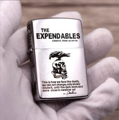 雕刻敢死队战争芝宝仿古银