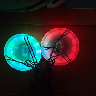 杂技道具灯流星可充电LED灯12个****可调透明软胶水流星碗耐摔