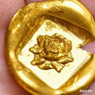 牡丹花开花瓣古法吊坠浮雕钢印国潮吉言钢印立体打金工具精雕钢印