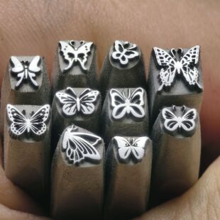 蝴蝶戒指錾子錾刻刀金银首饰錾刻刀錾子花錾子吉言钢印手镯