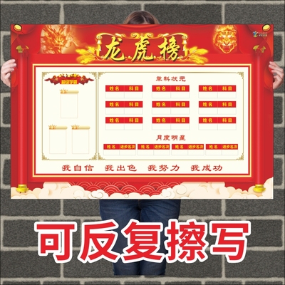 学生龙虎榜班级文化墙贴优秀榜评比栏教室荣誉榜排行后黑板排名榜