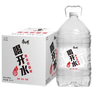 康师傅喝开水熟水矿泉水凉白开家庭装饮用水5L*4桶整箱南通市包邮