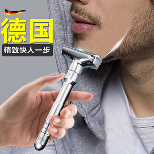 德国精工手动剃须刀男士老式刮胡刀2025新款不锈钢防刮伤刀架修面