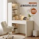 转角书桌书架书柜一体桌子学生家用写字学习桌卧室实木电脑办公桌