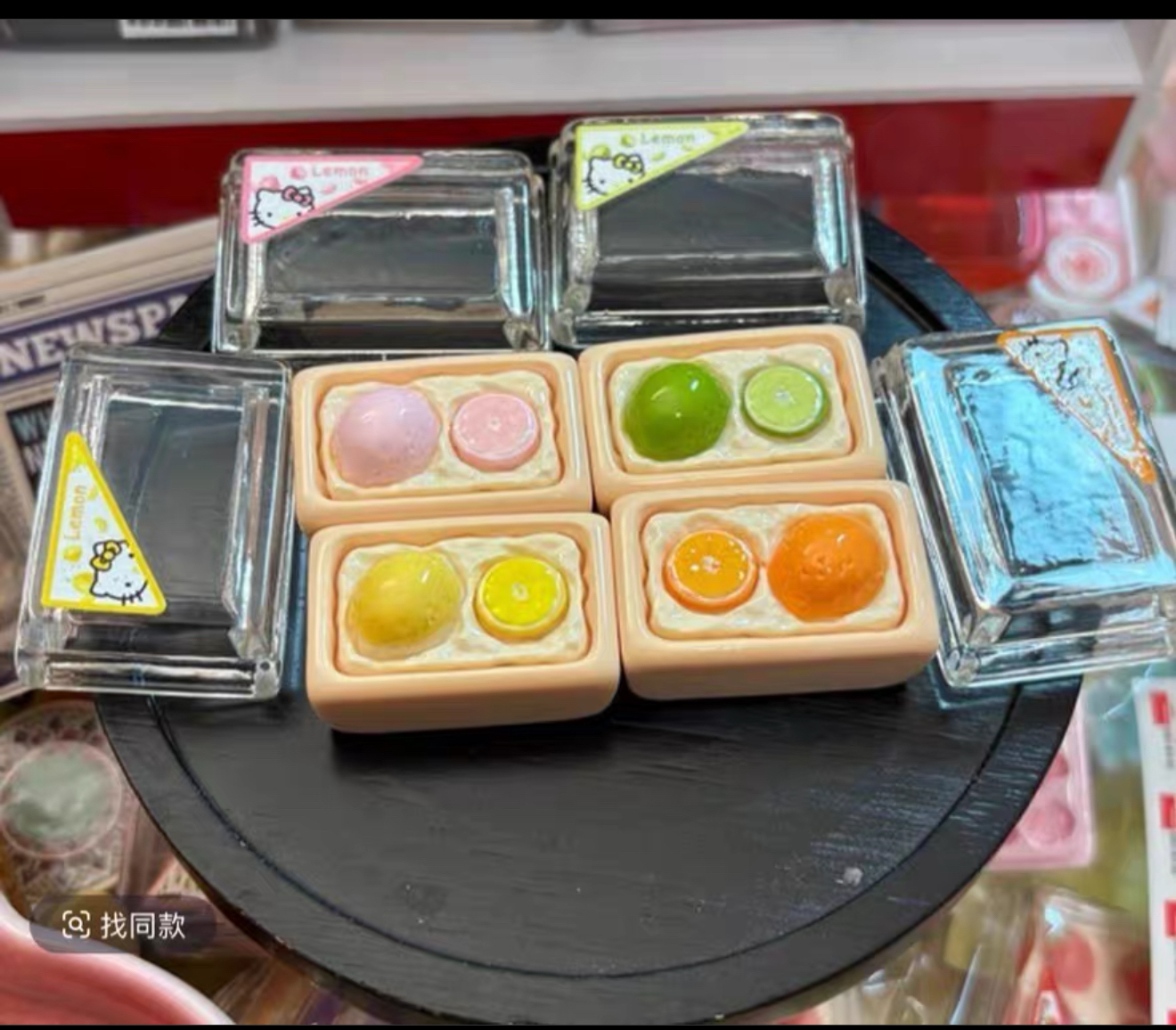 一盒柠檬仿真食玩微缩树脂配件奶油胶材料摆件装饰手工