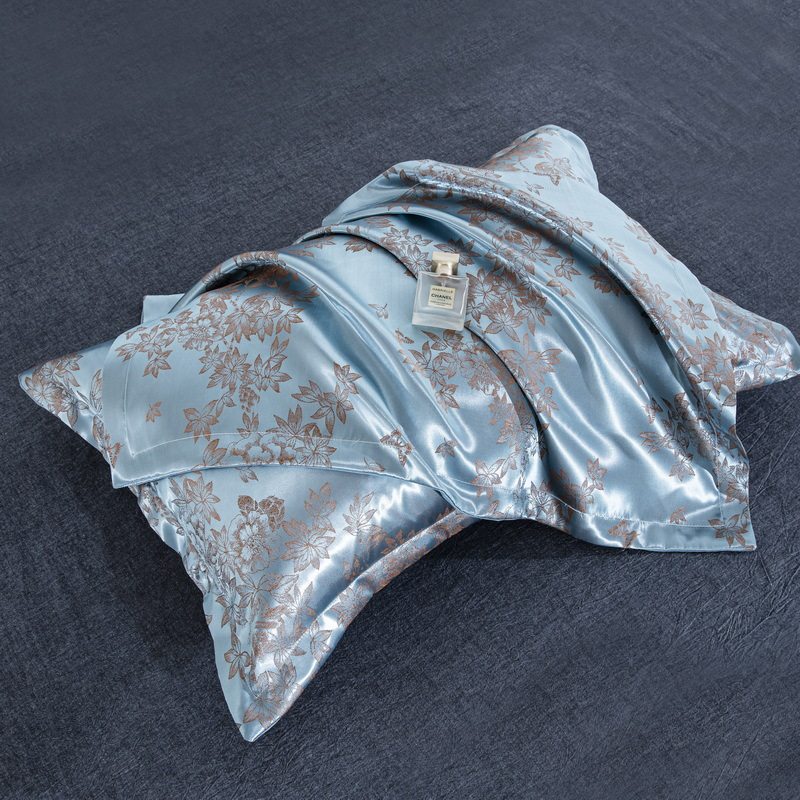 【舒适】三只松鼠欧式高档贡缎提花枕套成人枕头套枕芯套48×74cm