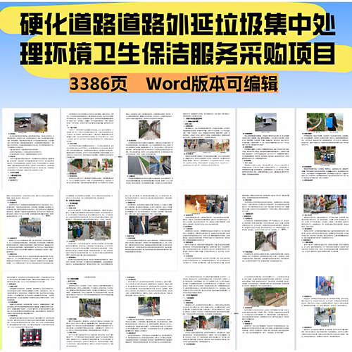 主城区硬化道路道路外延垃圾集中处理环境卫生保洁服务采购项目