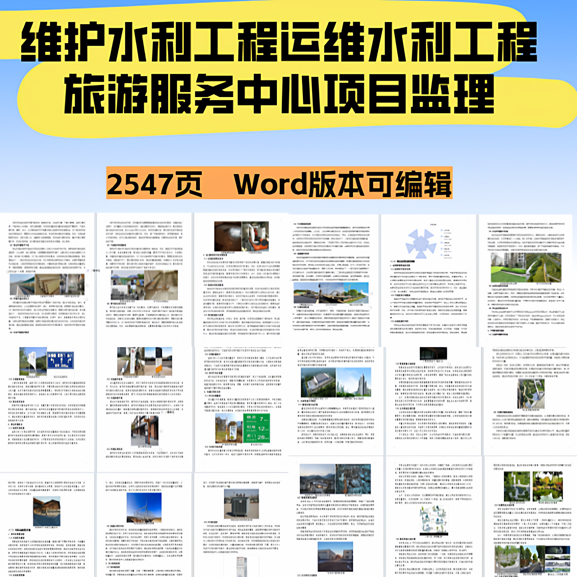 水利设施维护水利工程运维水利工程旅游服务中心项目监理投标文件,商务/设计服务,标书编制,淘宝优惠券,粉丝福利购,淘宝优惠卷