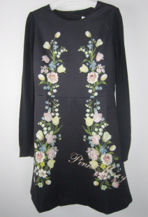 春钉珠针织拼接连衣裙PMAGW5556标齐 粉红玛丽 pink mary粉红玛琍