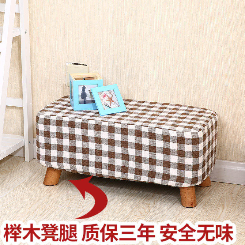 换鞋凳时尚沙发凳鞋柜试衣间服装店长凳布艺实木穿鞋凳床尾凳家用|ruв категории жилой мебели, места категории, стул, менять обувь стул - от Buy2taobao.com для оказания профессиональной услуги покупки агента Taobao