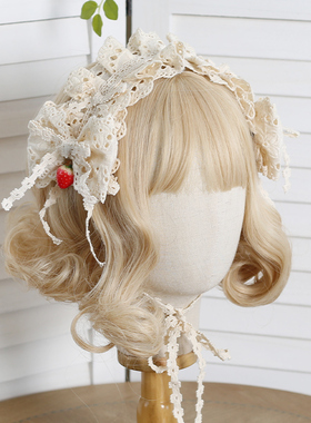 生成色cla系Lolita草莓发带