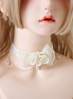 花朵仙女花嫁花系洛丽塔百搭项圈