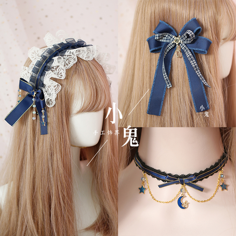 Ô´´²ØÀ¶É«Lolita·¢¼Ðº£¾ü·ç±ß¼Ð·¢¿¨·¢¼ÐÂåÀöËþkc·¢¹¿ÐÇÐÇСÎï