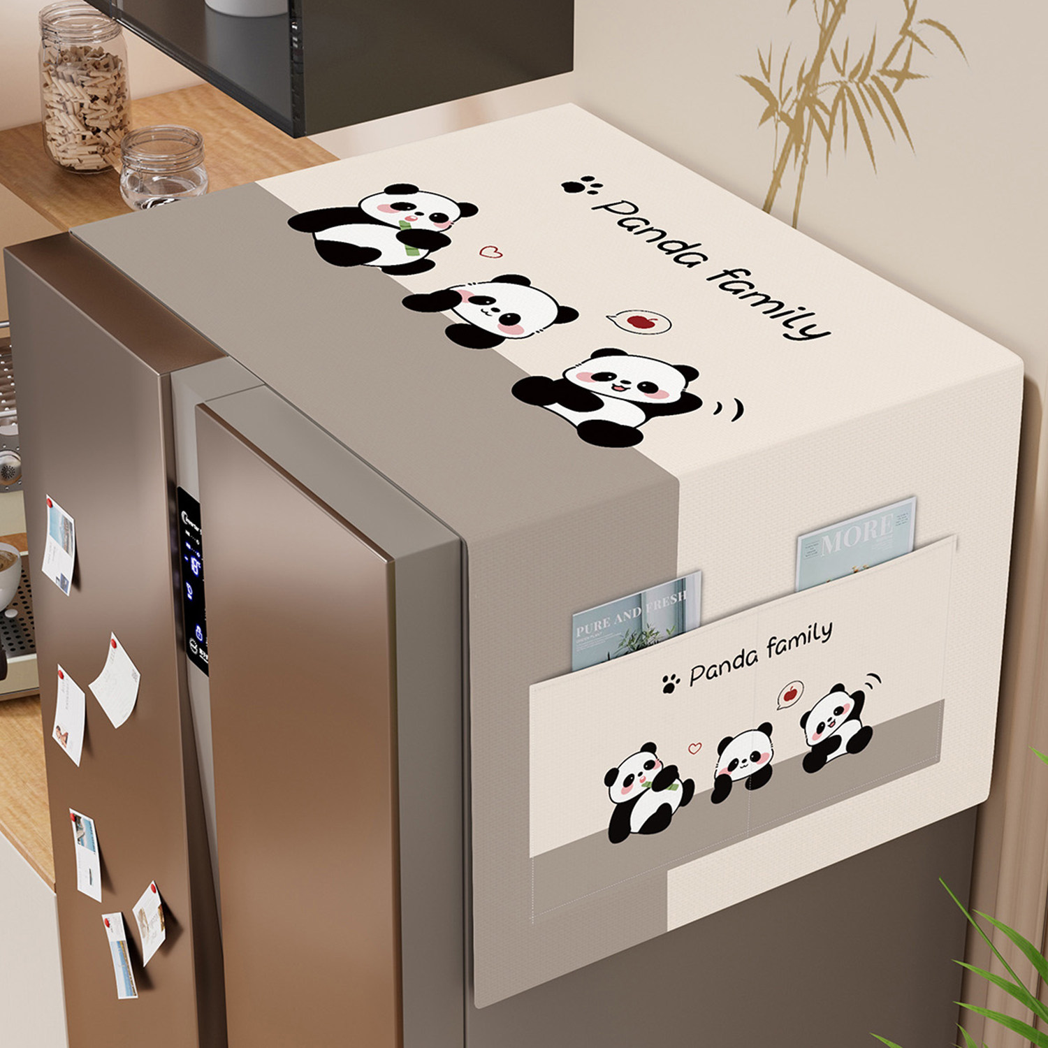 冰箱防尘盖巾遮盖防灰尘冰箱顶盖布2026新款微波炉洗衣机防尘罩