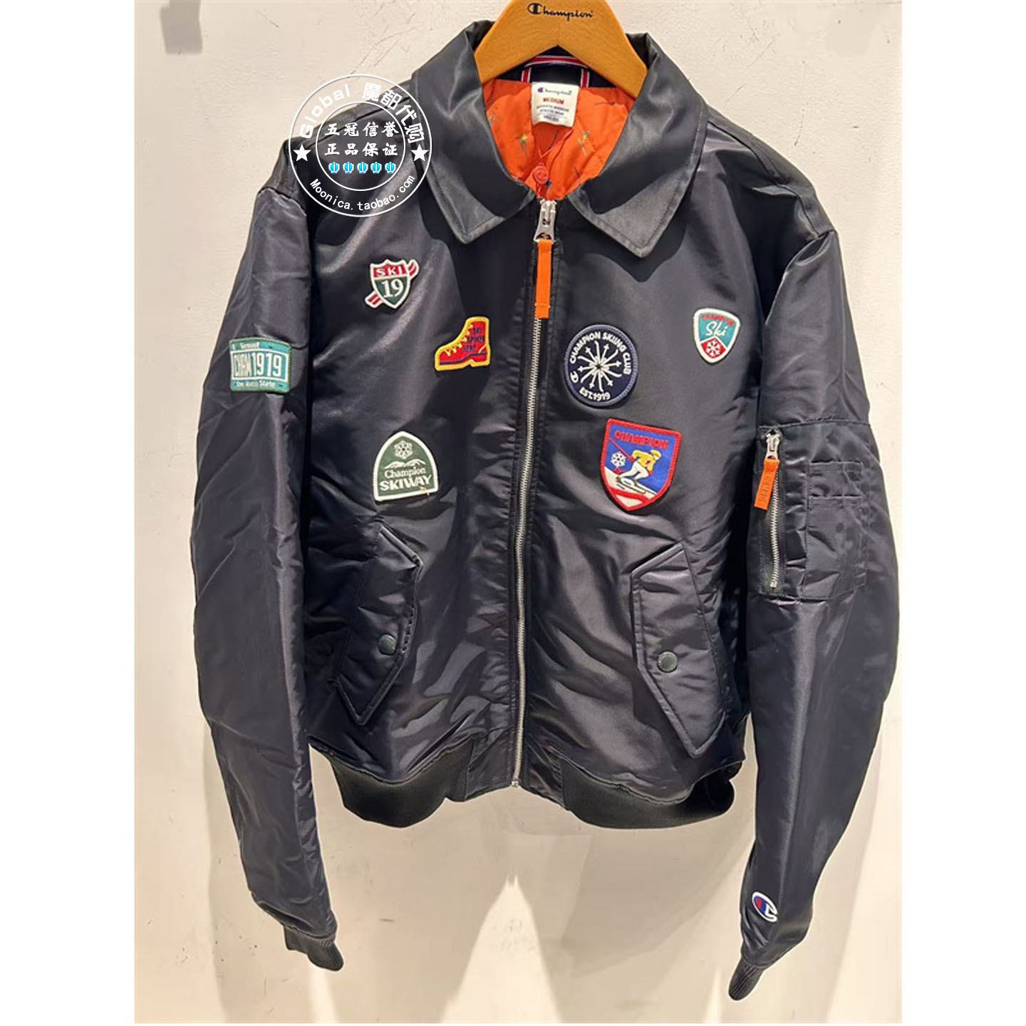 CHAMPION情侣百搭休闲棒球棉服