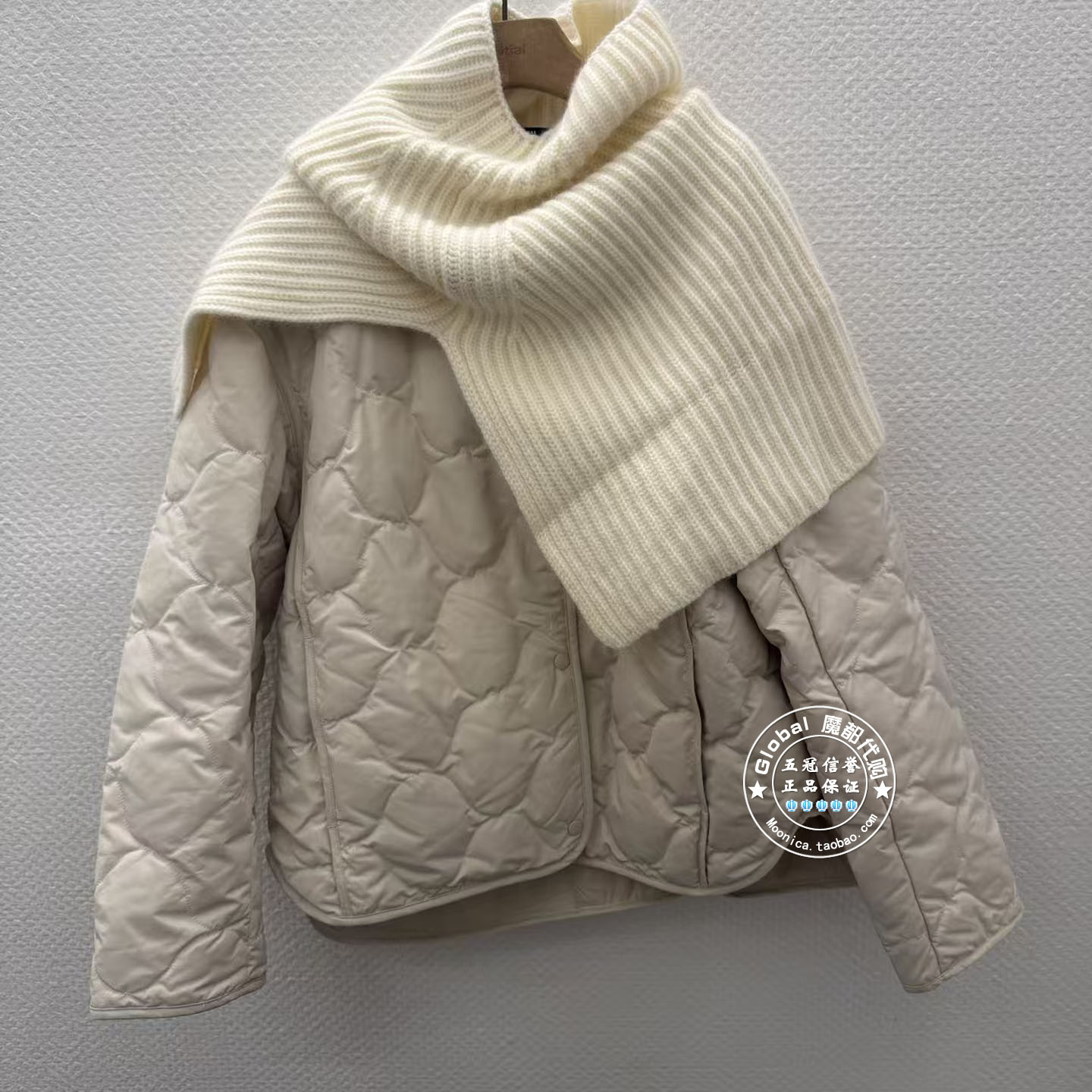 INITIAL国内代购 25冬 围脖菱格时尚羽绒服25WDWFOCXX725不退换