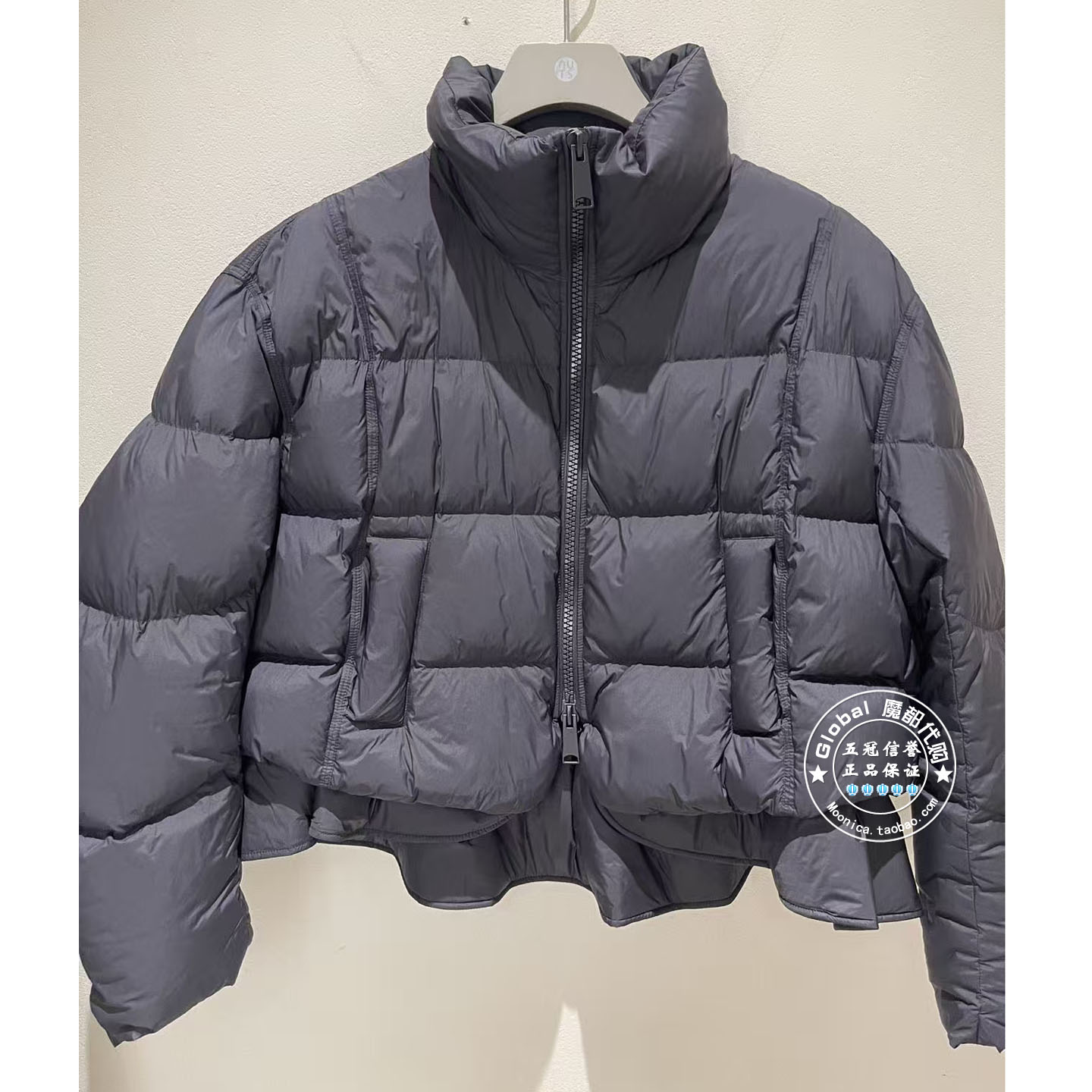 NUTS女装国内代购 25冬 立领荷叶边气质百搭短羽绒服6480957A1