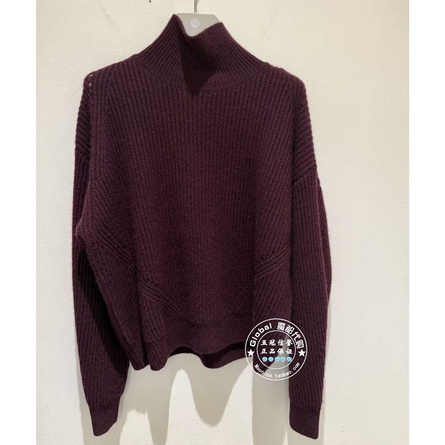 NUTS国内代购 2025冬 纯色高领简约百搭羊毛针织衫6480515A1