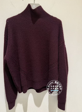 NUTS国内代购 2025冬 纯色高领简约百搭羊毛针织衫6480515A1
