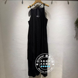 INITIAL国内代购 25秋 女V领时尚吊带连衣裙25FDNFLMXX148