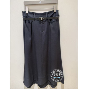 NUTS国内代购 纯色高腰腰带气质优雅半身裙7110605A1 2026春