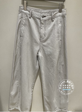 NUTS女装国内代购 25冬 高腰休闲百搭水洗直筒牛仔裤6481809A1