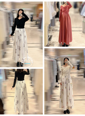 SNIDEL 国内代购 25秋冬 百搭褶皱拼接连衣裙 SWNO255167