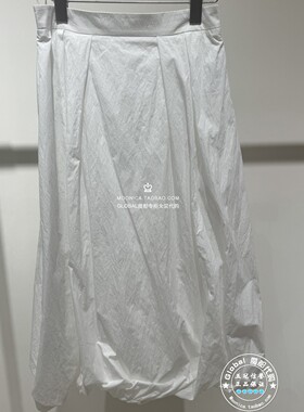 MOFAN/摩凡 国内代购 26夏 百搭白色松紧腰半身裙 FAB326161