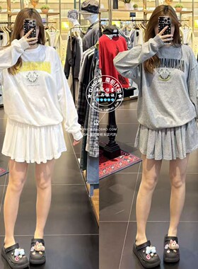 MOUSSY国内代购 26春夏 微透宽松T恤衫+短裤套装 032JSA93-1001