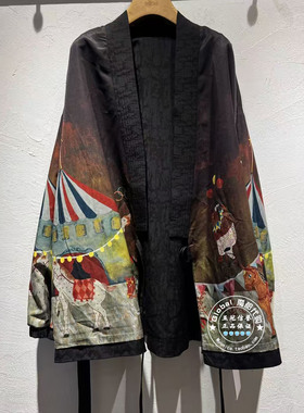 INITIAL国内代购 26春女V领印花时尚系带外套26SJKFMCVV501不退换