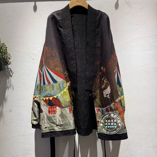 INITIAL国内代购 26春女V领印花时尚系带外套26SJKFMCVV501不退换