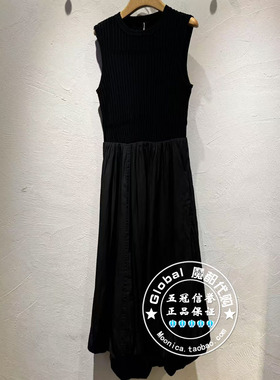 INITIAL国内代购 25秋 女圆领拼接气质连衣裙25FDNFLMXX062