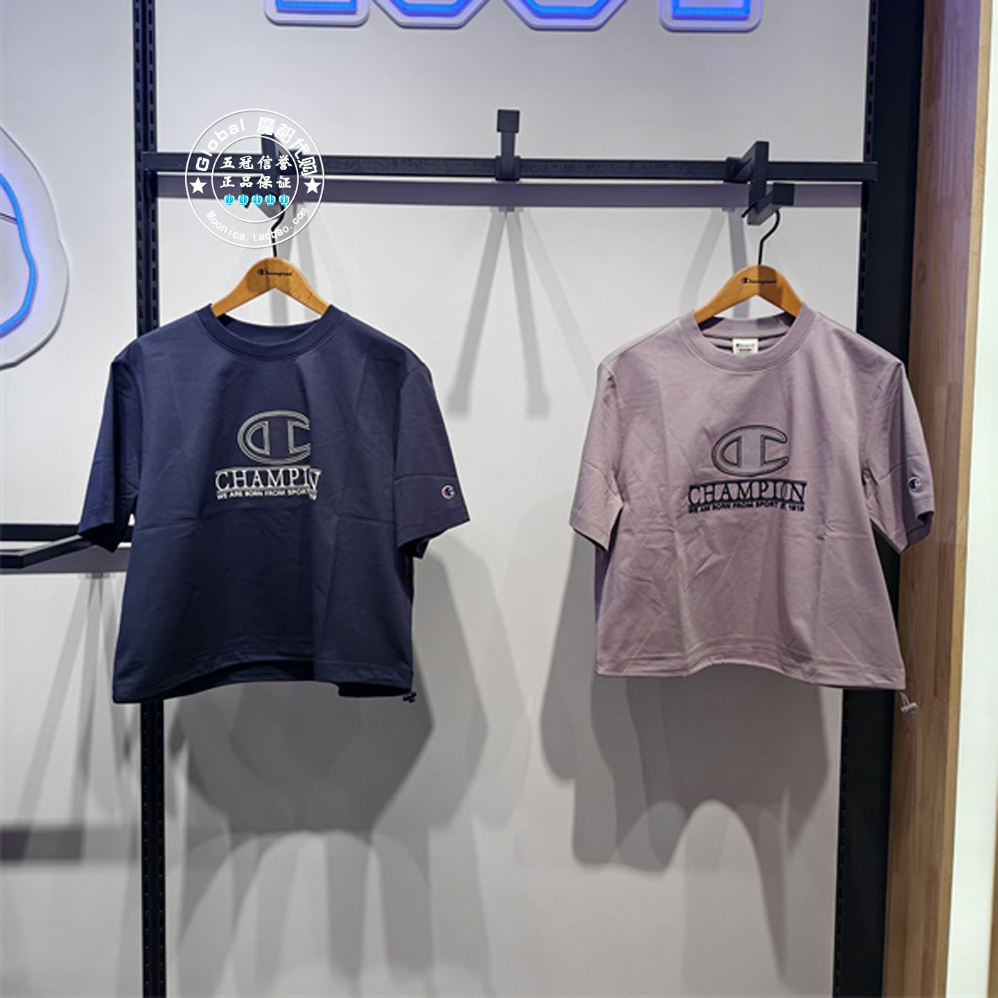 CHAMPION26夏修身短袖女T恤衫
