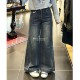 26春 日系做旧直筒休闲牛仔裤 子女 MOUSSY国内代购 028JSA11 1010