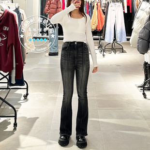 特价 MOUSSY国内代购 24秋冬 复古休闲微喇牛仔裤子028HAA12-1261