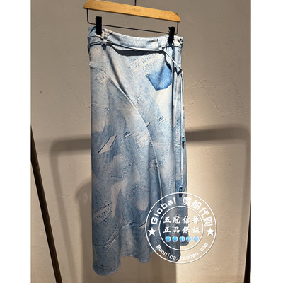 INITIAL国内代购 25春 女系带印花时尚半身裙25SKTFMCVV566不退换