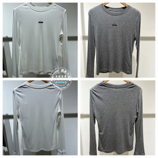 MOFAN/摩凡 国内代购 25秋冬 百搭圆领蕾丝边长袖T恤 MBT582040