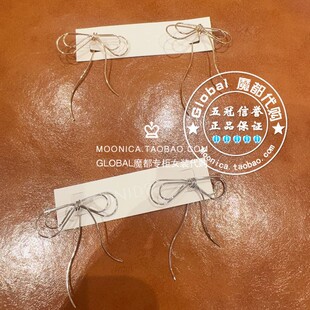 SNIDEL 国内代购 26春 铁丝线条蝴蝶结耳环 SWGA261641