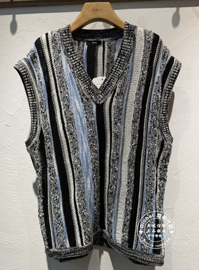 INITIAL国内代购 26春 女V领条纹针织背心26STVFMCVV536不退换