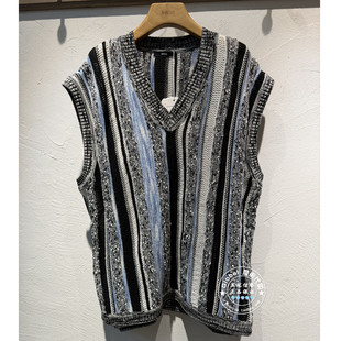 INITIAL国内代购 26春 女V领条纹针织背心26STVFMCVV536不退换