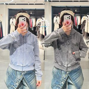 SLY国内代购 26春 日系连帽系绳休闲开衫卫衣外套 038JSZ80-1001