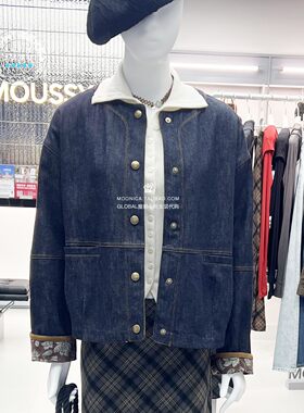 特价MOUSSY日系撞色牛仔衣服外套