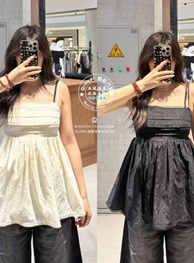MOUSSY国内代购 26春夏 BLACK性感背心吊带衫上衣 031JSZ30-1007